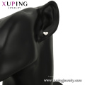 E-618 Xuping Bijoux Fashion Rhodium couleur conception simple coeur en forme de boucles d&#39;oreilles